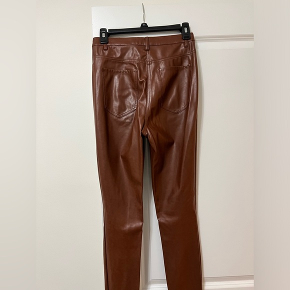 Aritzia Wilfred Brown vegan leather pants - Picture 2 of 3
